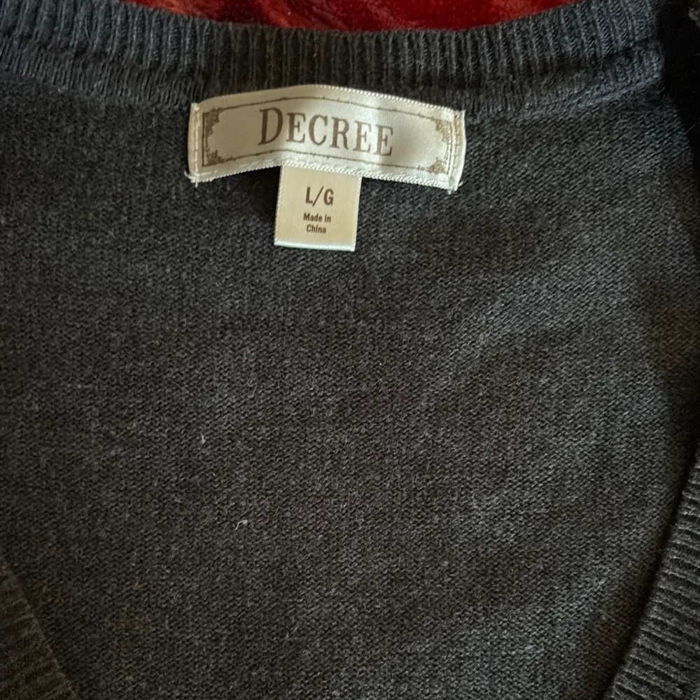 Decree Gray Sweater Dress